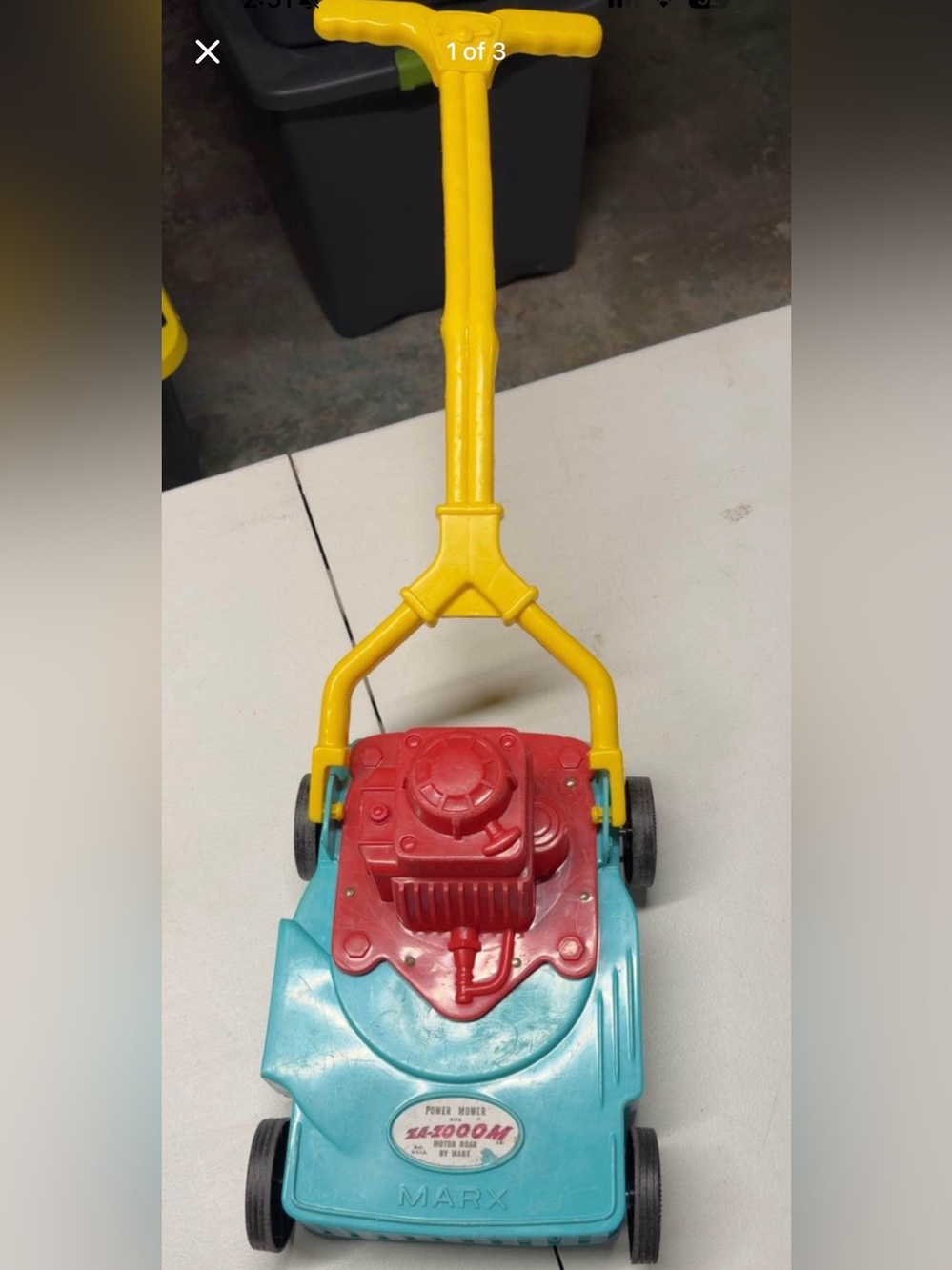Vintage Marx Toy Lawn Mower